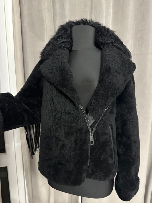 дубленка из овчины с бахромой