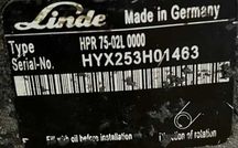 Linde HPR 75-02L 0000 Pompa hydrauliczna