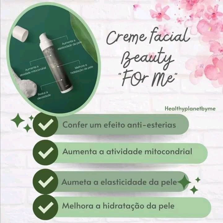 Creme facial Beauty da Healthy planet produtos naturais