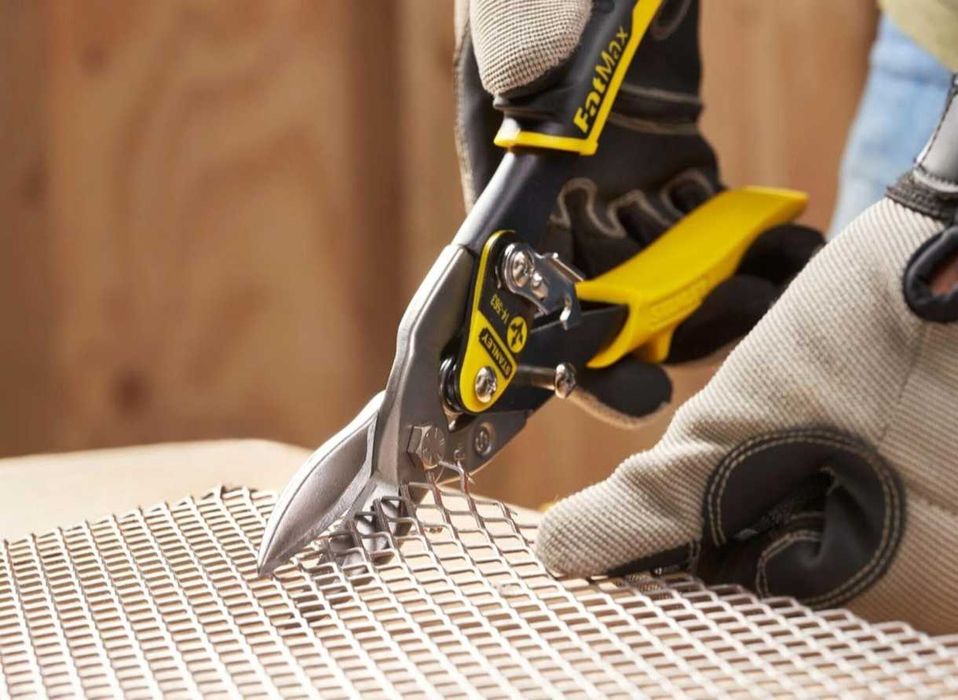 Nowe Nożyce do Blachy Proste Stanley Solidne do Cięcia Materiałów