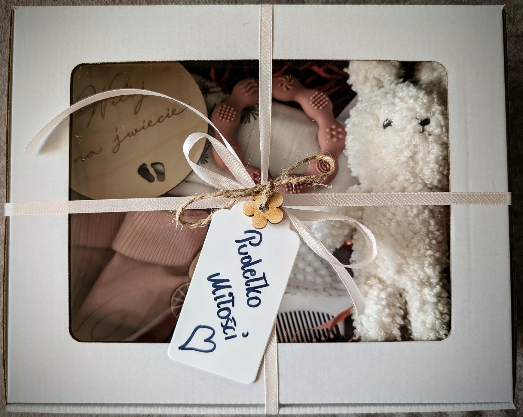 Zestaw Prezentowy dla niemowlaka, prezent na chrzciny, baby shower