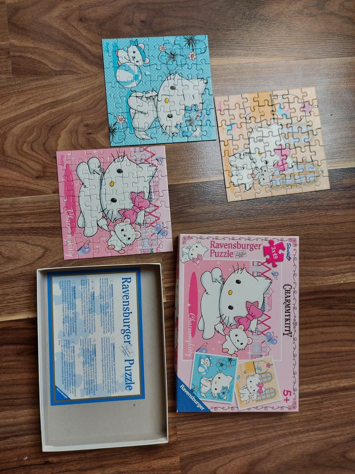 Puzzle Ravensburger Hello Kitty Charmykitty 3 obrazki