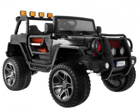 Auto na akumulator Monster Jeep 4x4 Czarny