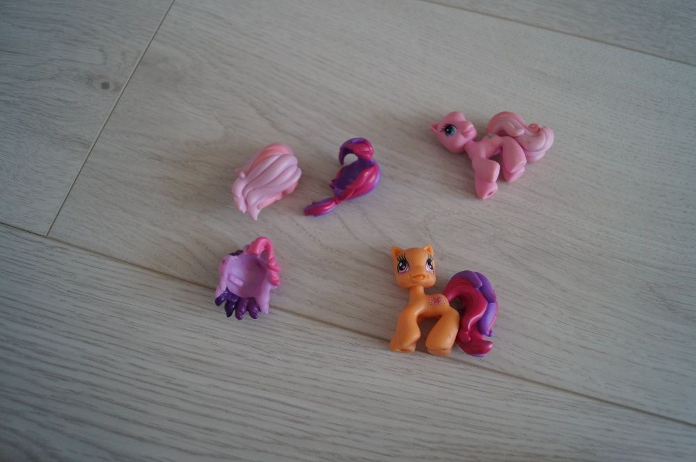 My Little Pony Zestaw kucyków Hasbro,zdejmowane włosy