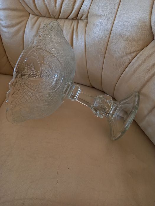 Piękna Duża Patera Owocarka na stopie "Medaliony" HSG Ząbkowice NOWA