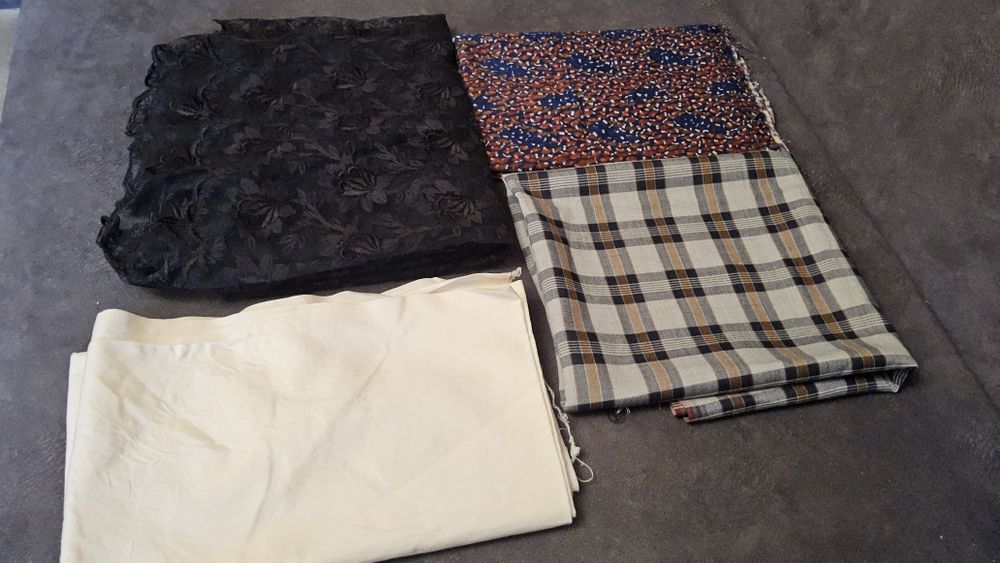 Ткани СССР 100% хлопок ,шотландка, гепюр, байка, тик.