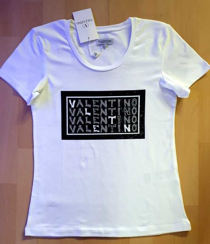 Valentino t-shirt bluzka roz L nowa z metką