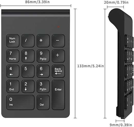 Bezprzewodowa Klawiatura Numeryczna Biurowa Cimetech