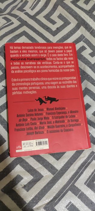 Livro "psicopatas portugueses"