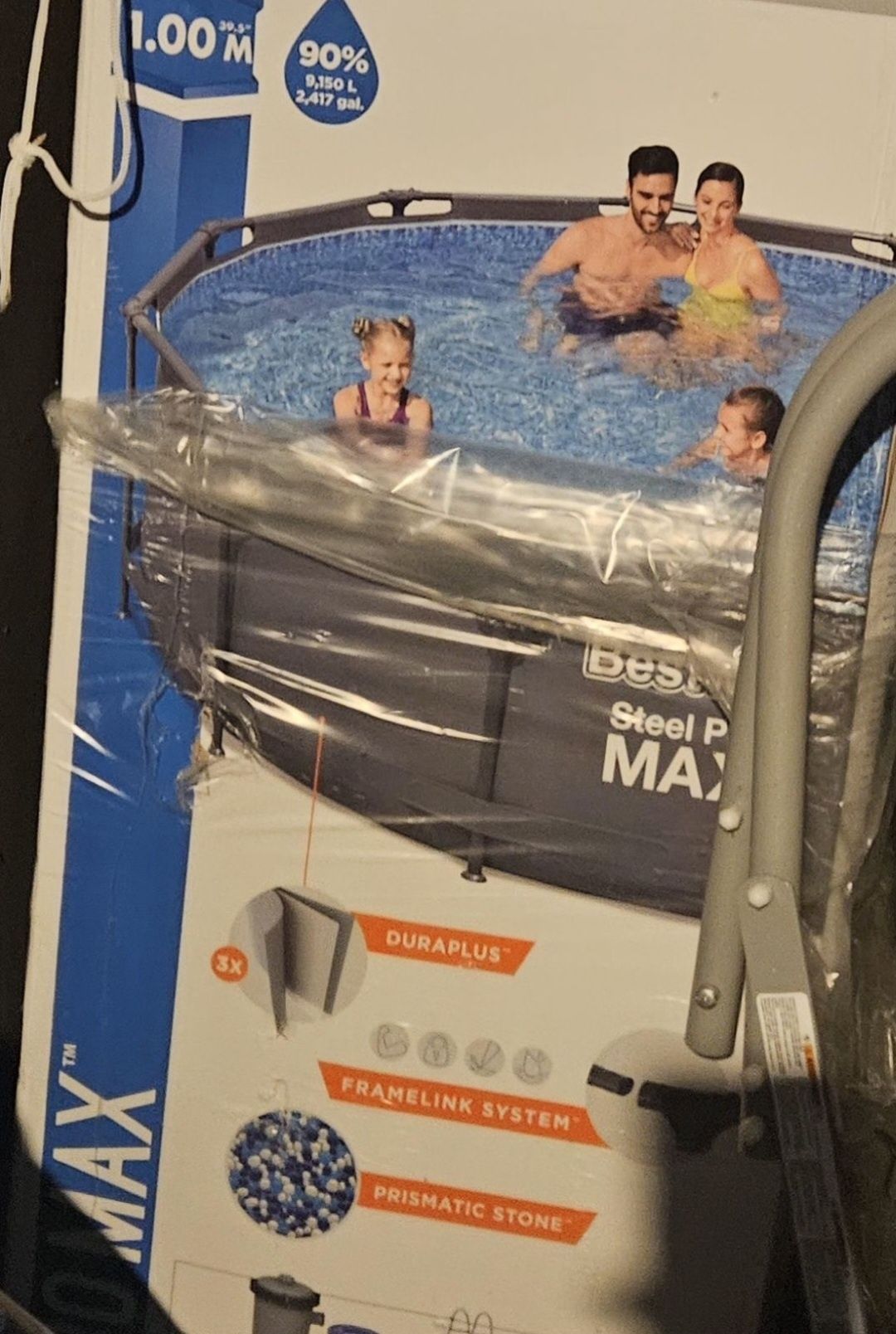 Basen okrągły duży 366x100 cm stelażowy bestway steel pro max