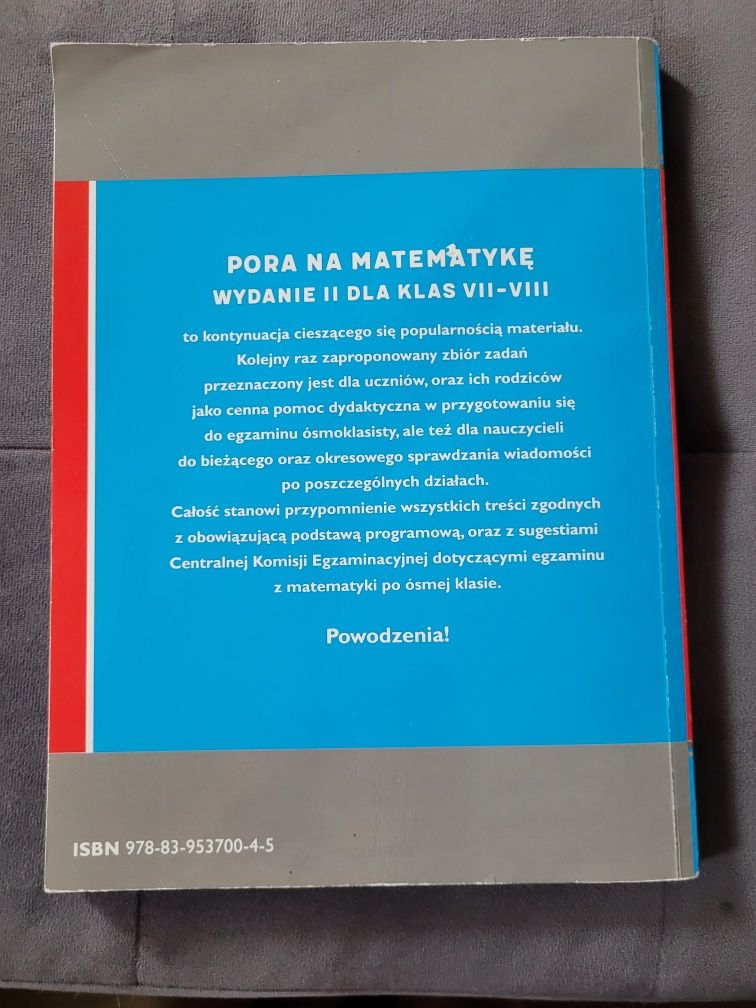 Pora na matematykę wydanie II Warda Grzegorczyk VII-VIII