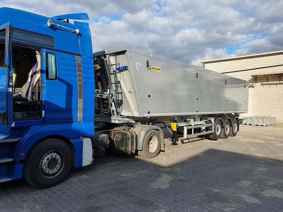 Naczepa wywrotka zasław 56m3 60m3 duża zboże jabłka patelnia