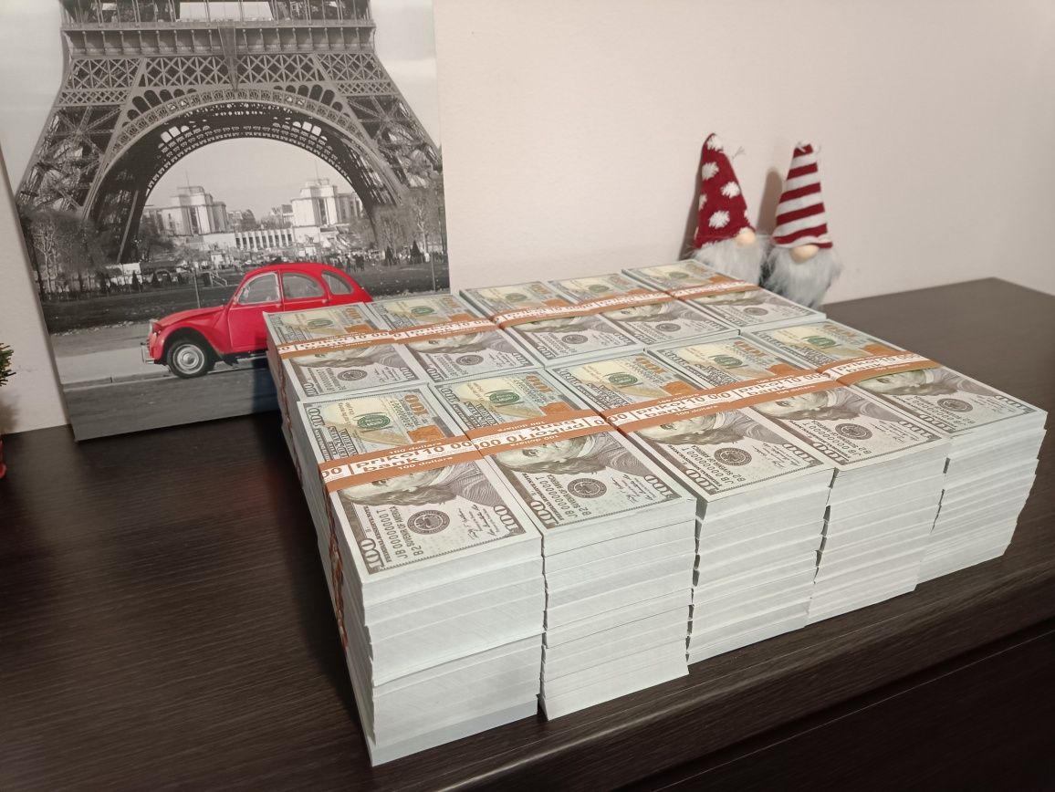 100 пачек 100$ долларов Миллион долларов Сувенирные деньги Гроші
