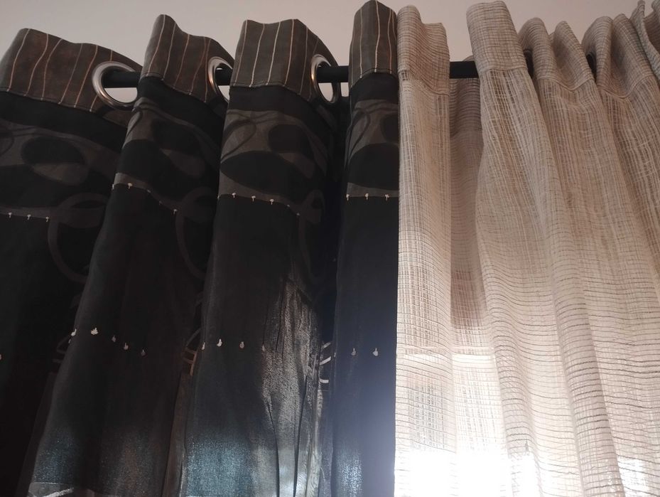 Conjunto cortinados (bom estado)