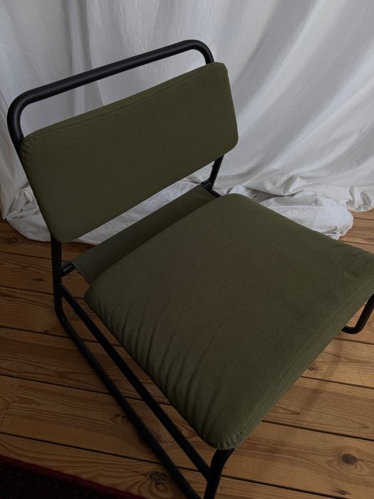 LINNEBÄCK ЛІННЕБЕКК крісло, оливково-зелений | IKEA