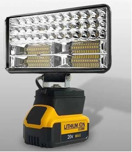 Lampa halogen DeWalt na akumulator LED LATARKA MOCNA 90W 8 Cali USB