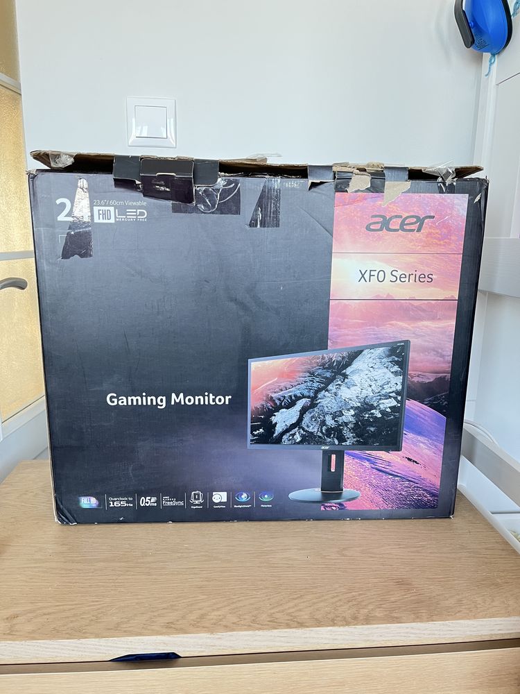 Monitor gamingowy biuro 24 cale full hd regulacjs wysokosci Acer