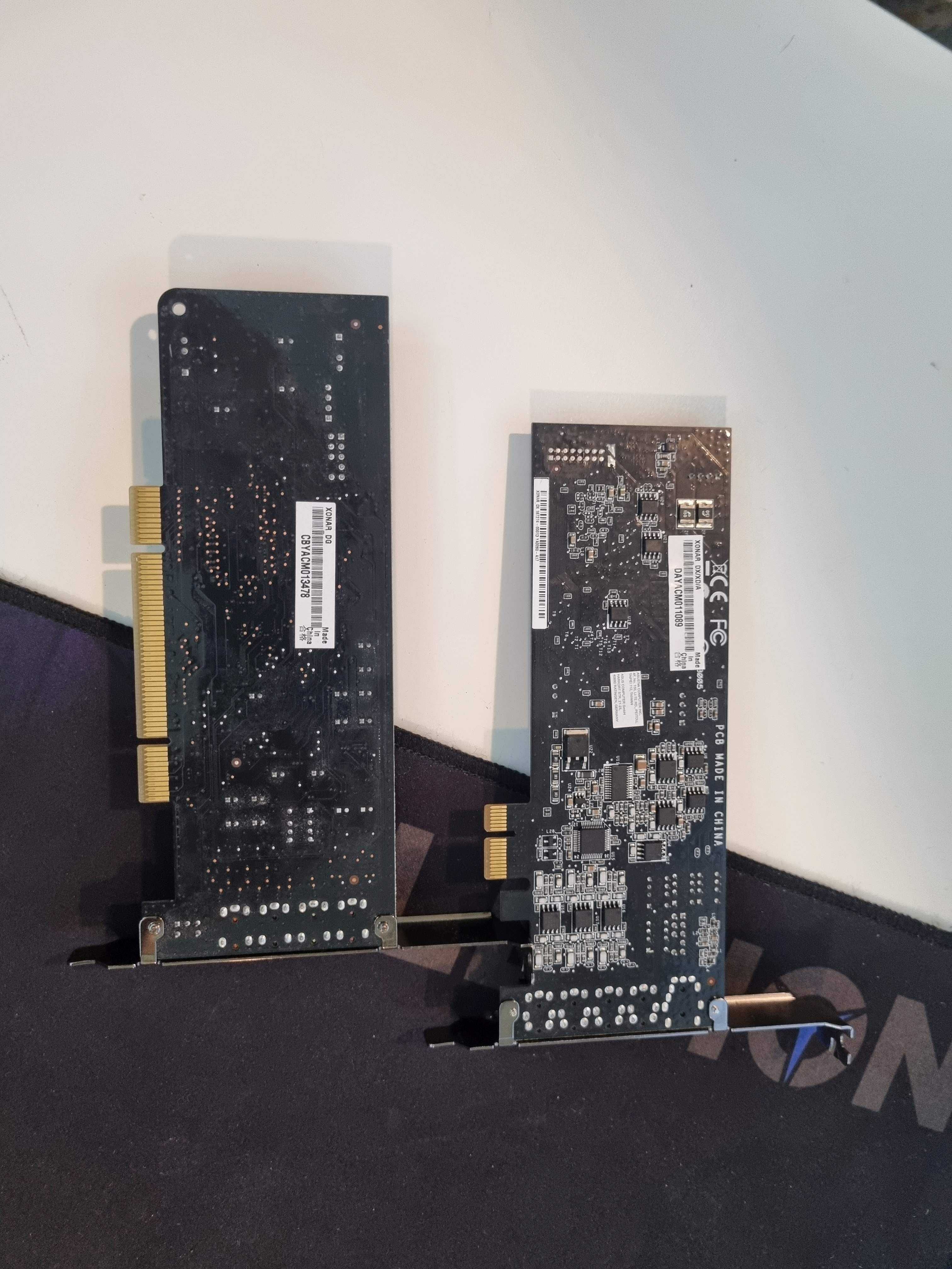 Asus Xonar 2x DG, 1x DX, 1x D2x