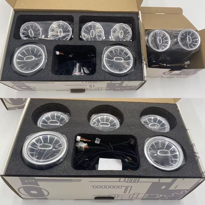 Дефлектори воздуховоди уголки 3D Burmester динаміки стеки mercedes