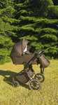 Muuvo quick 3.0 chrom czarny 4w1 gondola spacerówka fotelik baza