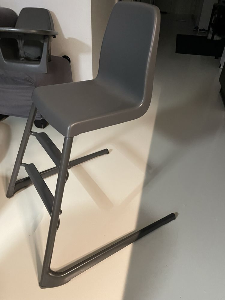 Krzesełko Ikea Langur szare