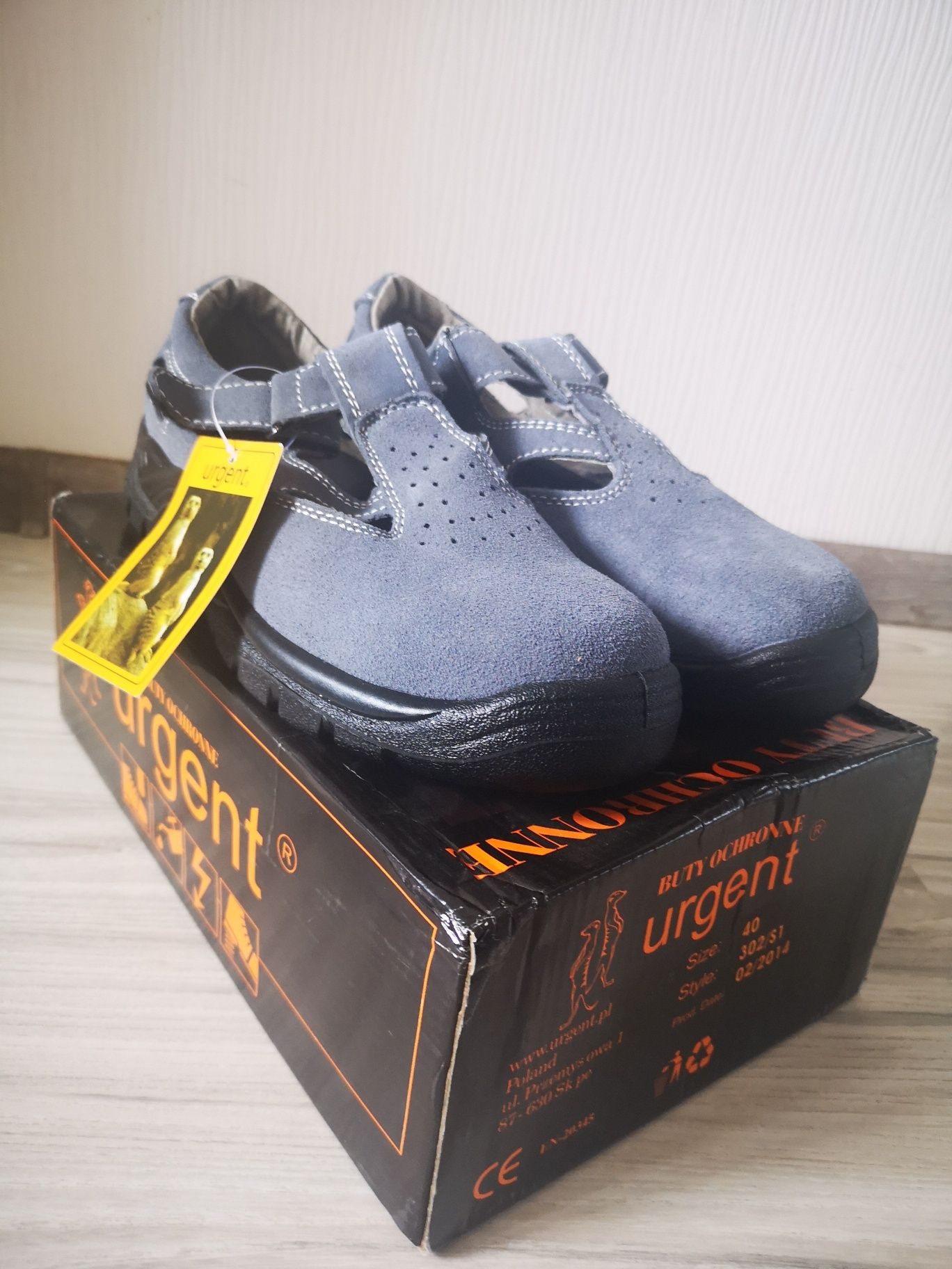 Buty ochronne URGENT rozmiar 40 NOWE