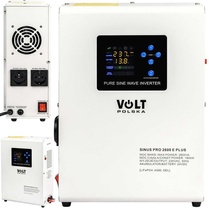 Інвертор Volt Polska SINUS PRO 2600E 24V 2600W 3SPM26024M