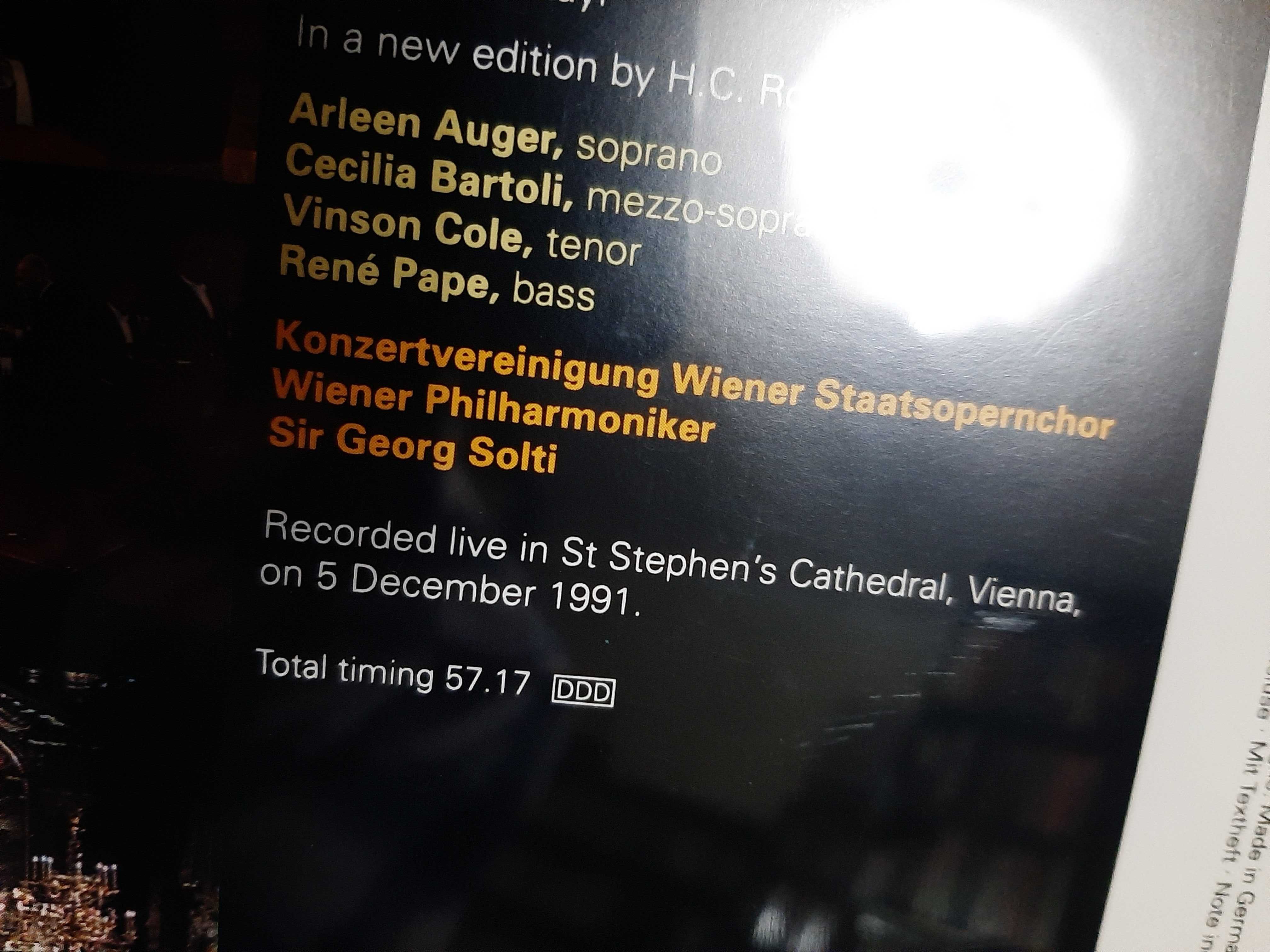 Mozart – Requiem – Cecilia Bartoli, René Pape – Wiener Philharm, Solti