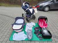 Wózek dziecięcy firmy ADAMEX Vico + baza z nosidełkiem firmy MAXI COSI