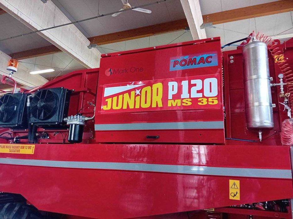 kombajn pomidorowy POMAC serii JUNIOR dla małych plantatorów