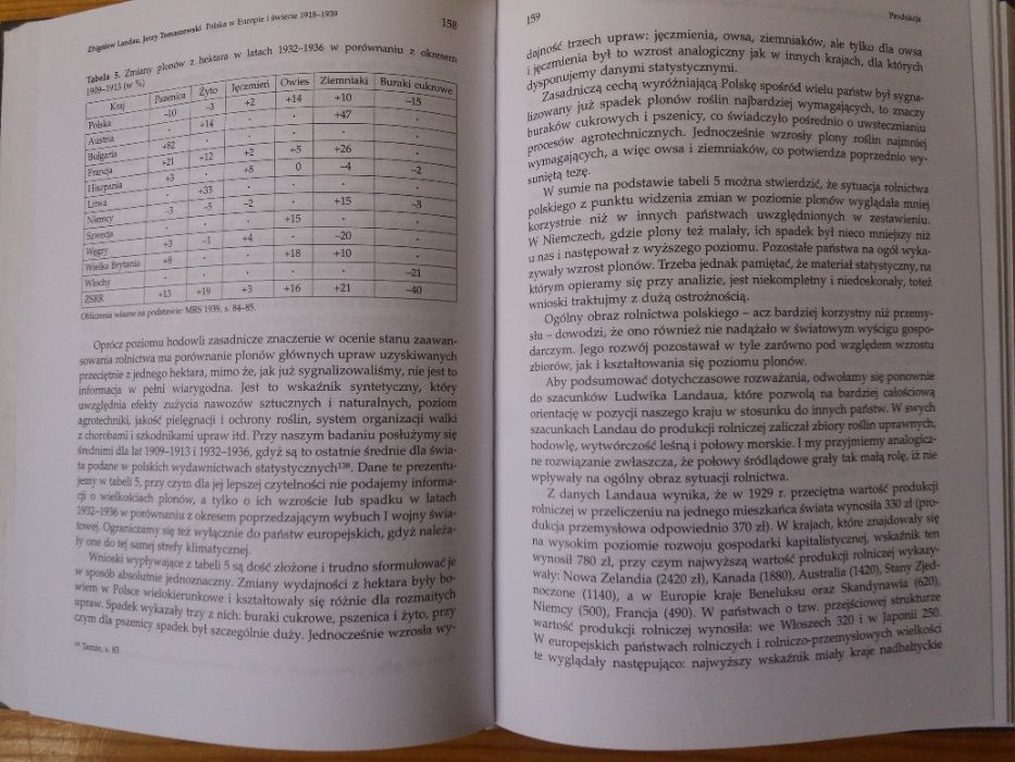 Polska w Europie i świecie 1918 / 1939 J. Tomaszewski, Z. Landau