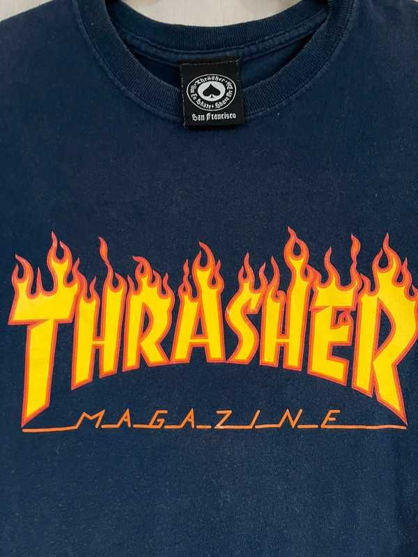 T-shirt Thrasher Magazine Skateboard Azul