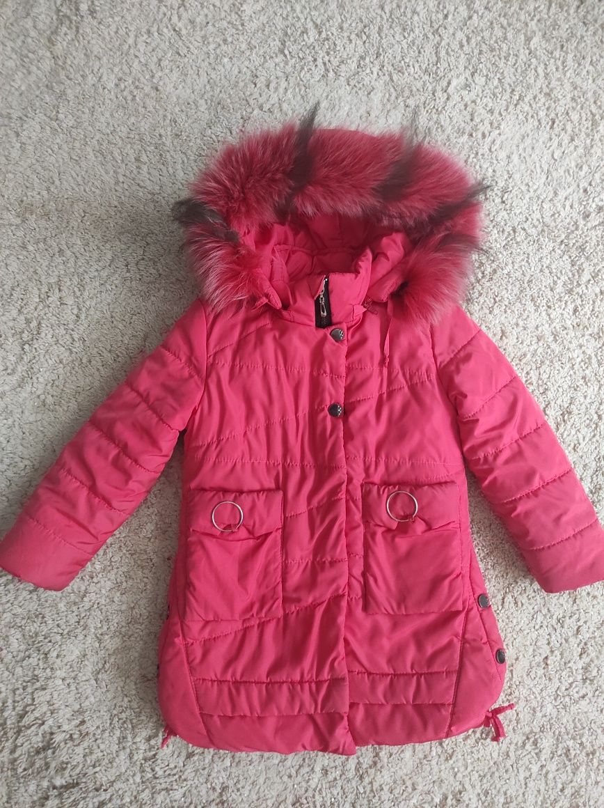 Зимова Куртка для дівчинки Зимнее Пальто для девочки