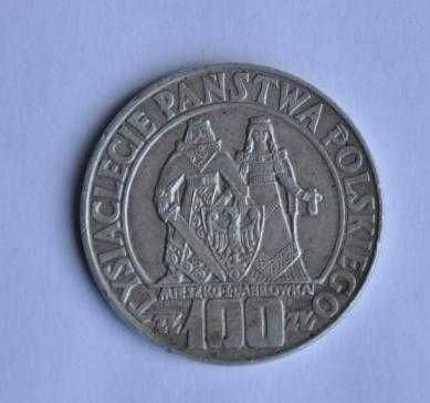 Moneta 100zł Mieszko i Dąbrówka