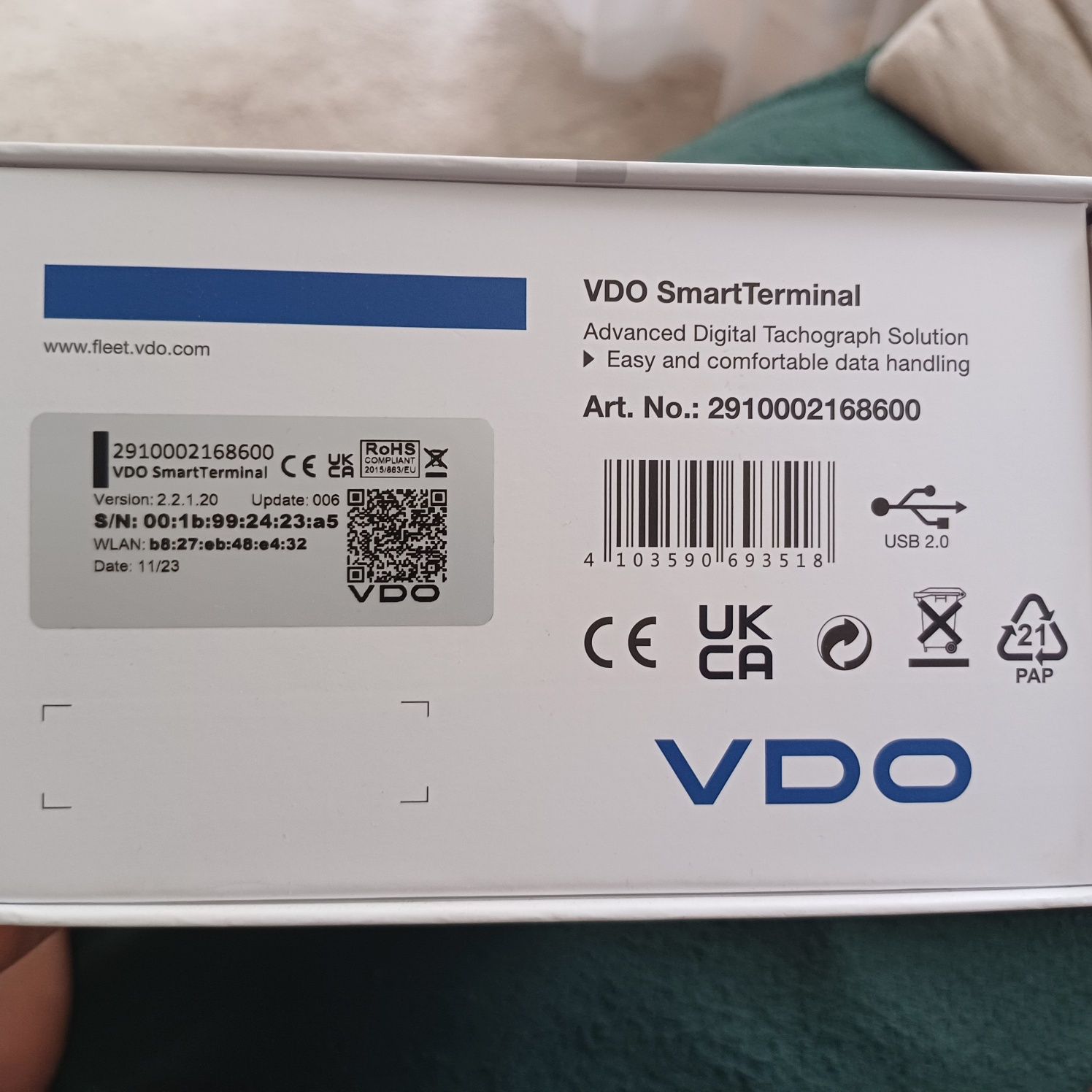 Czytnik - Terminal pobierania Continental VDO Smart