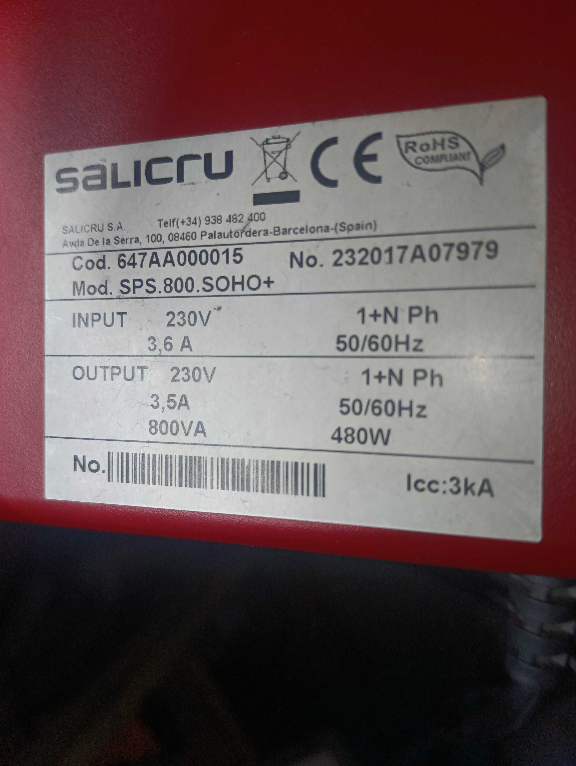 Salicru SPS.800.SOHO+