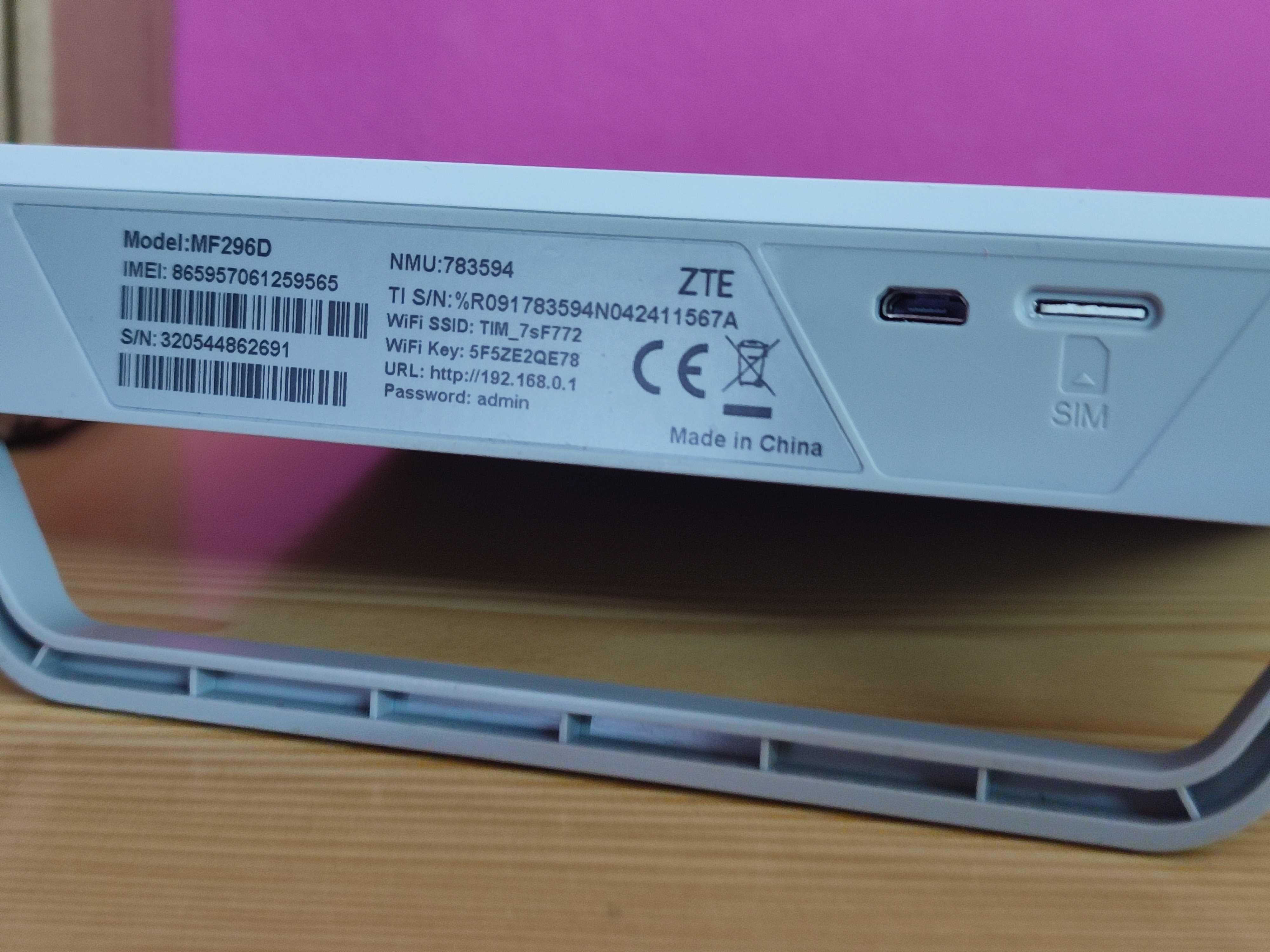 300mbts ZTE MF296D 4G+ Router Wi-Fi