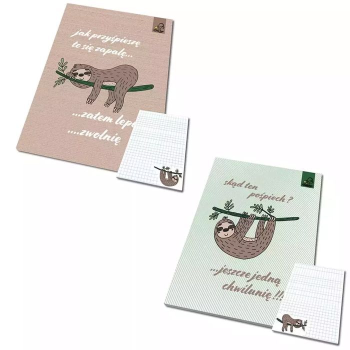 Notes A6 z poddrukiem BFF zwierzaki (10szt). Bee-bee