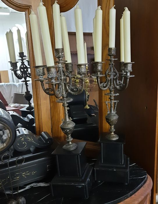 Антикварные подсвечники канделябры, Франция