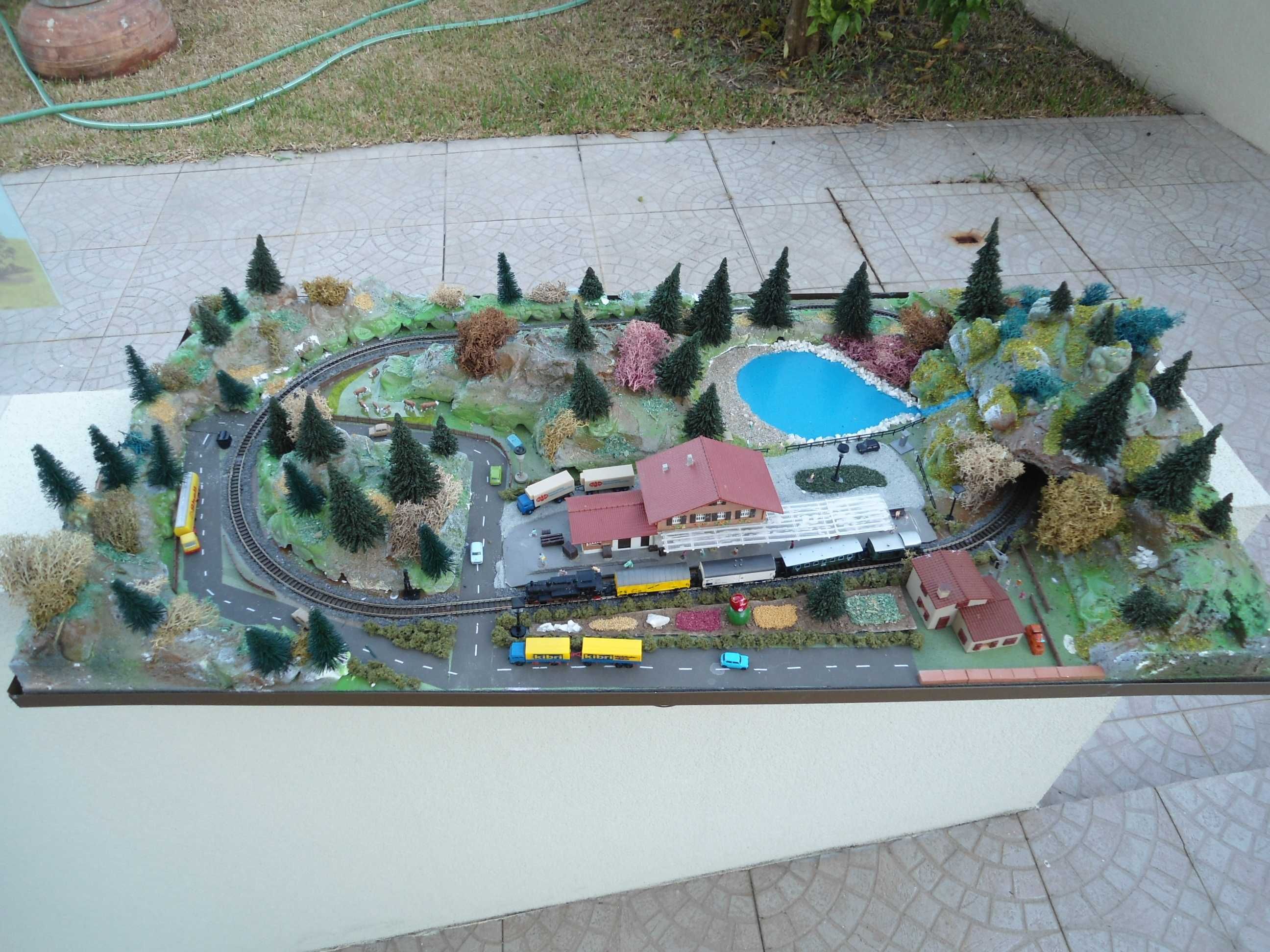 1:220 Maqueta completa escala Z Comboio miniatura