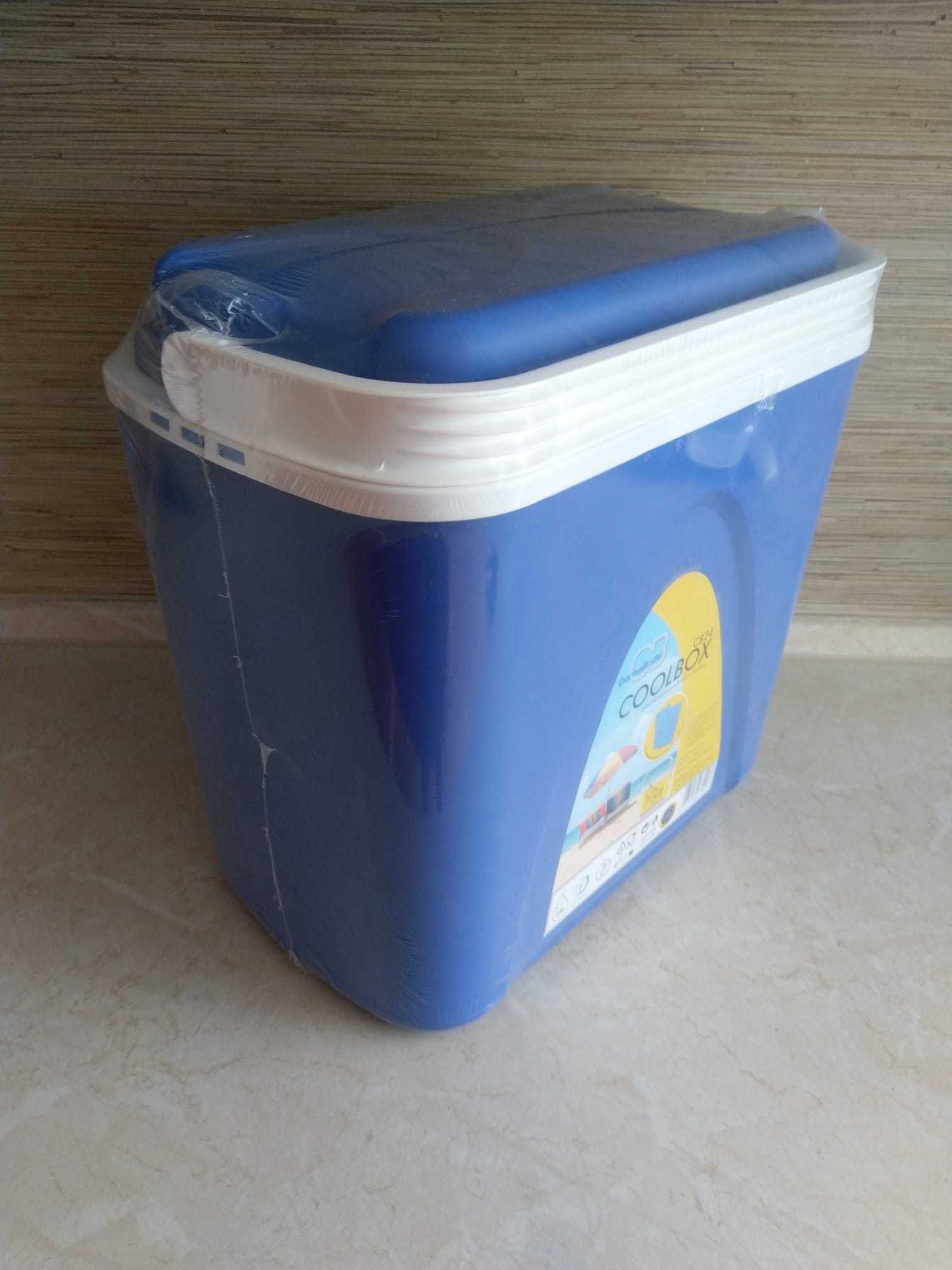 OKAZJA Lodówka chłodząca turystyczna przenośna 24L + 2 wkłady 400ml