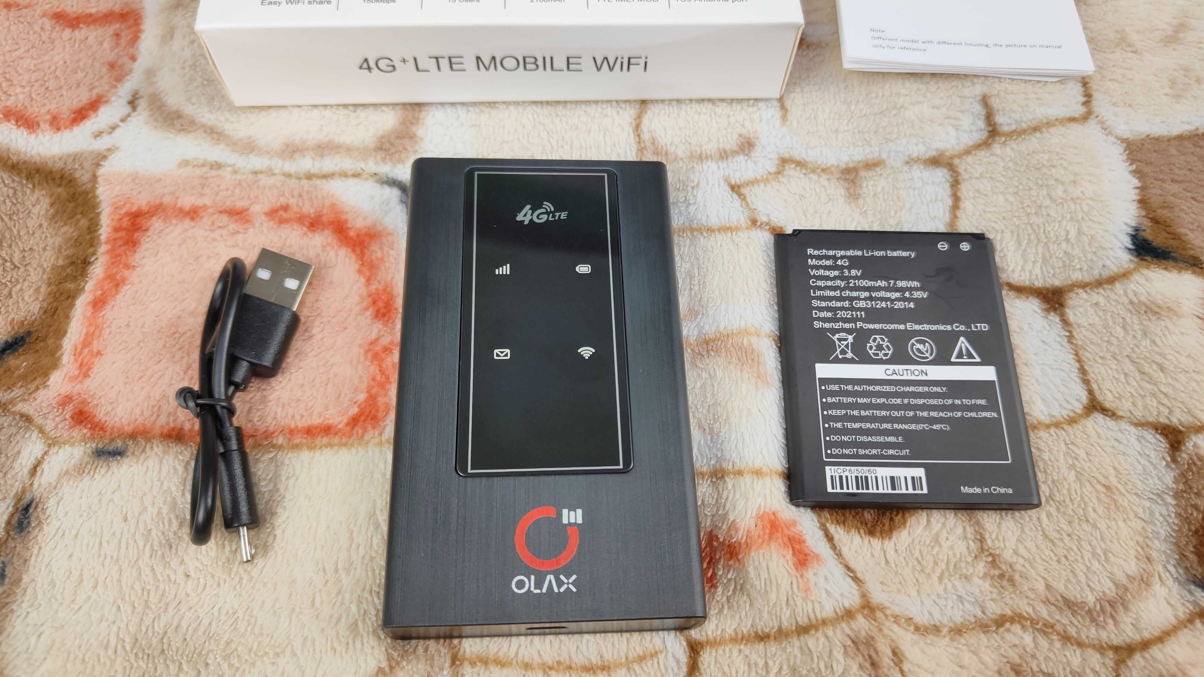 мобильный роутер модем 3G/4G LTE Wi-Fi OLAX MF981 с раз. антены с акум