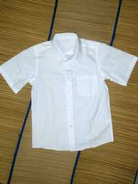 Рубашка белая для мальчика короткий рукав  8лет