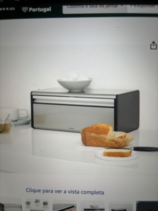 Caixa grande de pao Brabantia - Aco Fosco