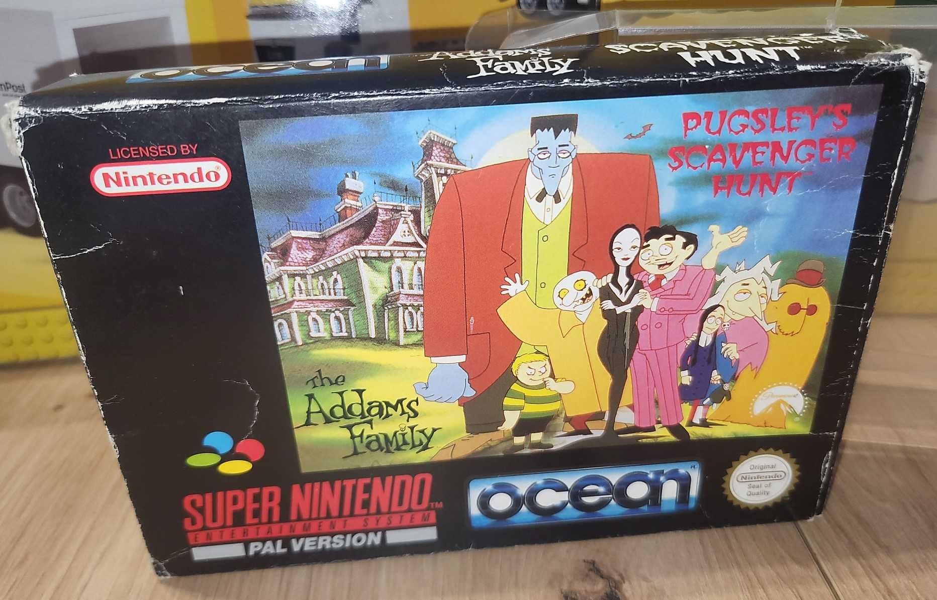 Gra The Addams Family Pugsleys Scavenger Hunt - SNES - DB stan Komplet