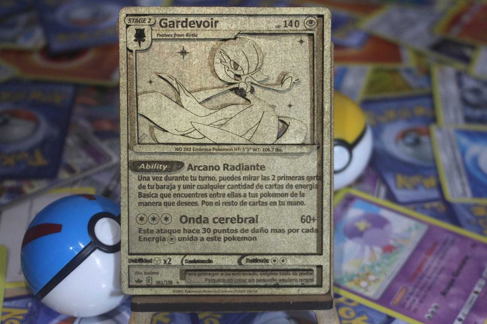 Carta Pokemon Dorada