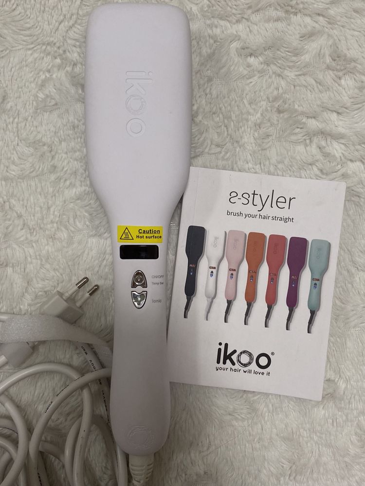 Ikoo стайлер, гребінець для випрямлення волосся, platinum white