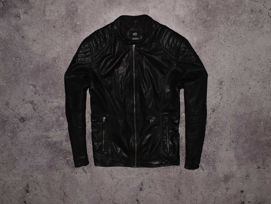 Yes or No Diesel Leather Jacket (Чоловіча Шкіряна Куртка Бомбер )
