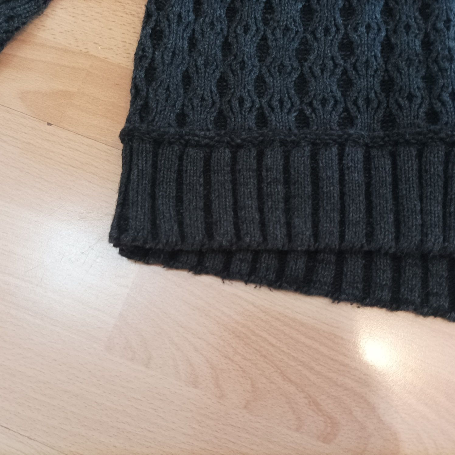 Męski sweter z Kaszmiru i wełny r.L
