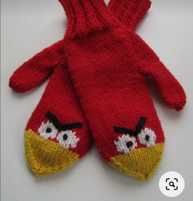 Вязаные варежки Hand made